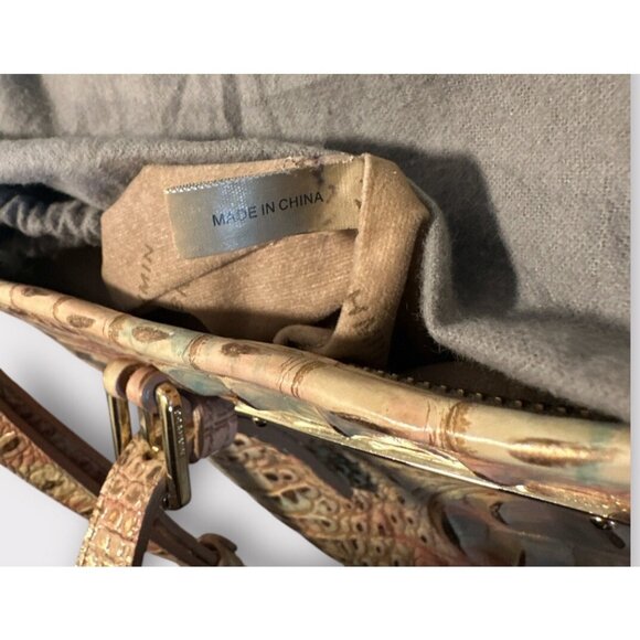 Brahmin Asher Mini Seashell Shoulder Tote Retire‎ Quiet Luxury Old Money Leather - Picture 11 of 12